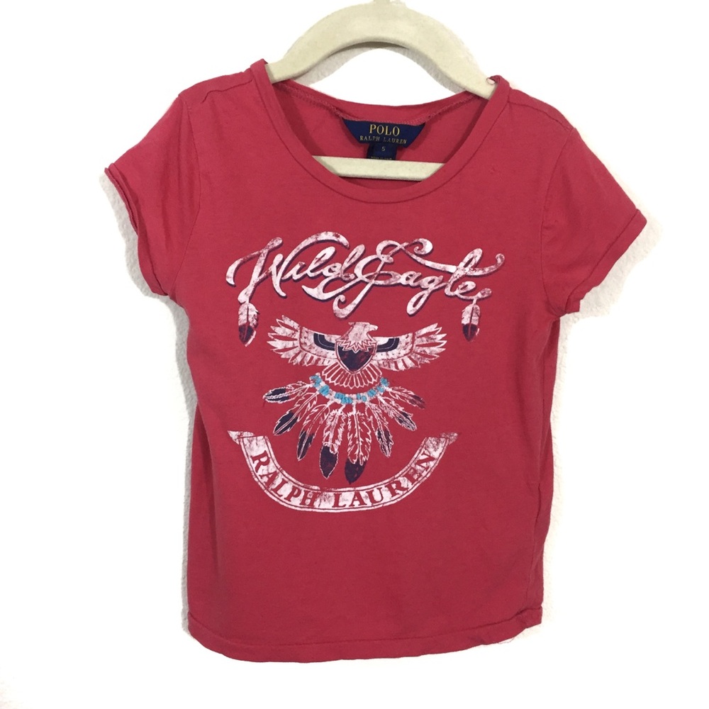 Girls Ralph Lauren Graphic T-Shirt Size 5